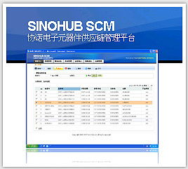 sinohub scm系统界面